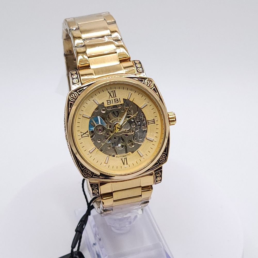 BIBI Automatic Skeleton Gold Watch 41.5mm - Picture 13 of 17